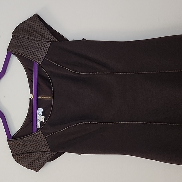 Kay Unger New York  cocktail dress Chocolate Brown Sz 6 - Picture 5 of 16
